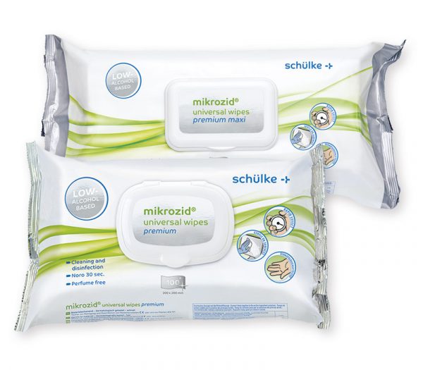 Schülke mikrozid® universal wipes premium Flächen-Schnelldesinfektion