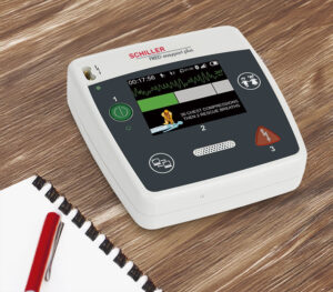 Schiller FRED easyport plus FIRST Defibrillator (Halbautomat) (Anwendungsbeispiel)