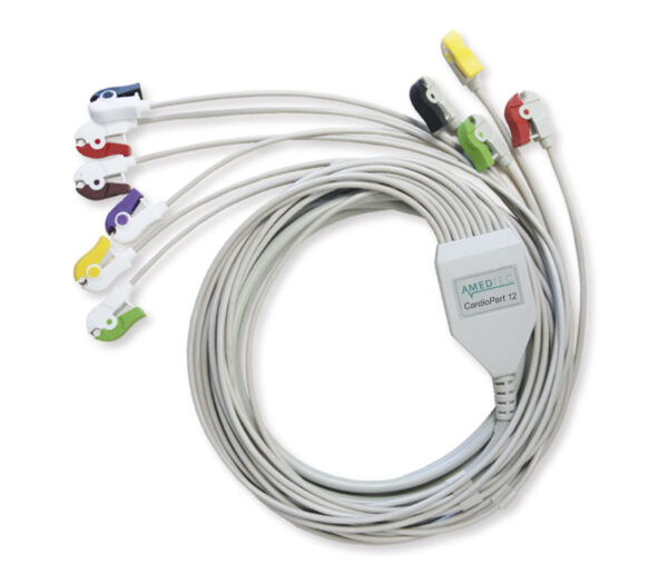 Amedtec CardioPart Patienten-EKG-Kabel 10-adrig mit Klammerelektroden