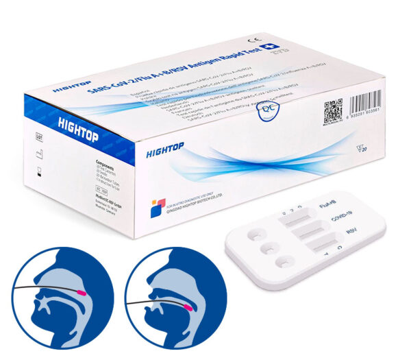 HighTop SARS-CoV-2, Influenza A/B und RSV 4-in-1 Antigen-Schnelltest