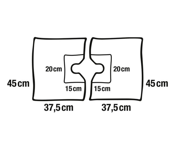 Hartmann Foliodrape Protect Lochtücher, selbstklebend, 2-teilig – 45 x 75 cm