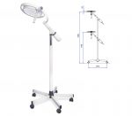 Dr. Mach LED 130 / 130 Plus Untersuchungsleuchte – 5-Fuß-Stativ mit Kurz-Arm