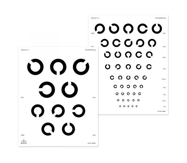 Oculus Sehprobentafel-Set