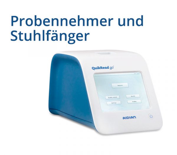 Aidian iFOBT Probennehmer und Stuhlfänger für QuikRead go® (Symbolbild)