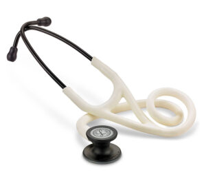 3M Littmann Cardiology IV Satin Finish Stethoskop – Bruststück schwarz mattiert, alabasterfarbener Schlauch