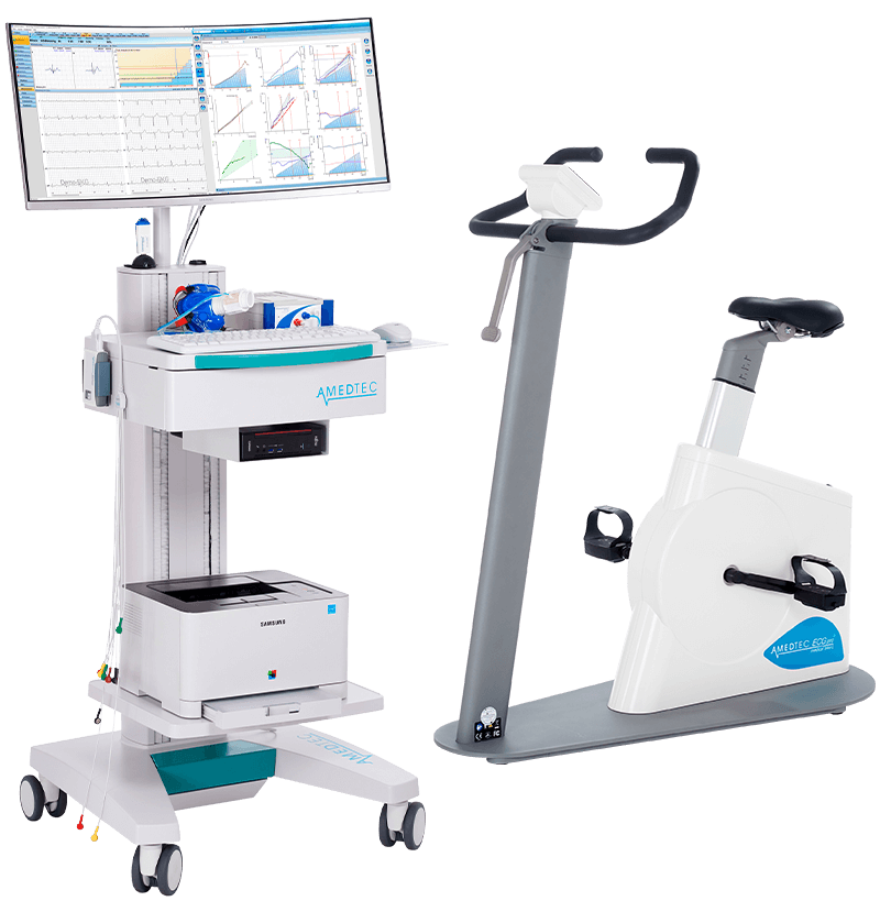 Messplätze - Amedtec CardioPart 12 ErgoSpirometrie mit Ergostik