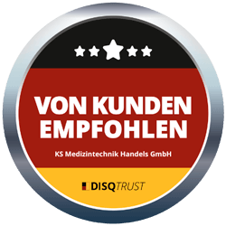 Bestnoten für Kunden-Service Auszeichnung „Von Kunden empfohlen“ von DisqTrust